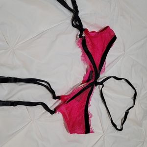 NWT Victoria secret garder pink lace